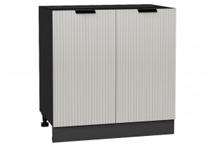 Шкаф нижний с 2-мя дверцами Евро Лайн Агат / Graphite 80 х 47,8 х 81,6 см