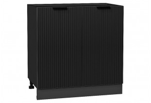Шкаф нижний с 2-мя дверцами Евро Лайн Антрацит / Graphite 80 х 47,8 х 81,6 см