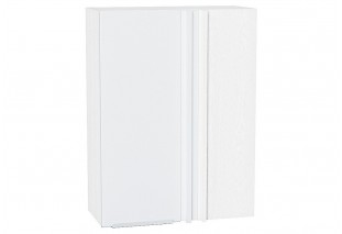 Шкаф верхний прямой угловой Фьюжн Silky White / Белый 70 х 34,5 х 92 см