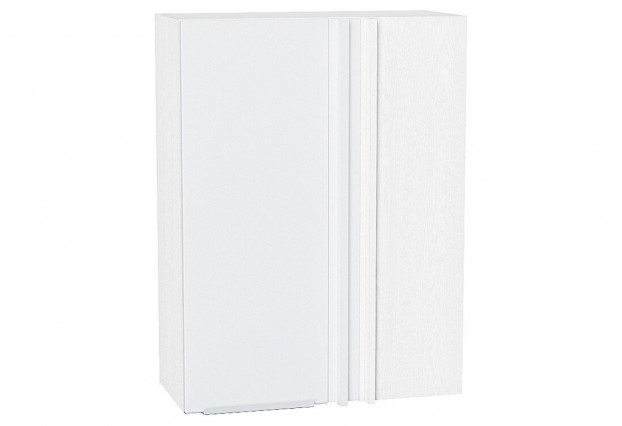 Шкаф верхний прямой угловой Фьюжн Silky White / Белый 70 х 34,5 х 92 см