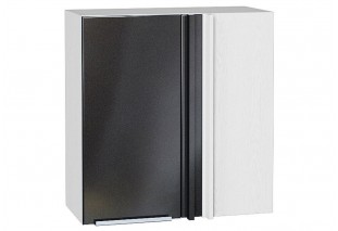 Шкаф верхний прямой угловой Фьюжн Anthracite / Белый 70 х 34,5 х 71,6 см