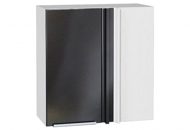 Шкаф верхний прямой угловой Фьюжн Anthracite / Белый 70 х 34,5 х 71,6 см