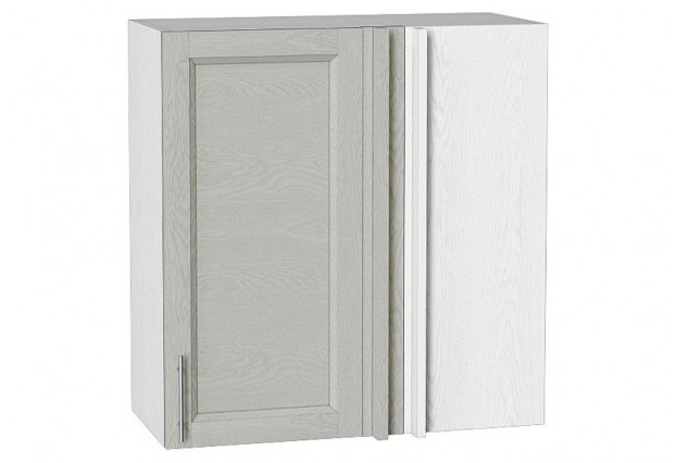 Шкаф верхний прямой угловой Сканди Cappuccino Softwood / Белый 70 х 34,5 х 71,6 см