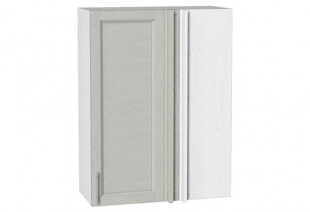 Шкаф верхний прямой угловой Сканди Cappuccino Softwood / Белый 70 х 34,5 х 92 см