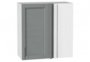 Шкаф верхний прямой угловой Сканди Grey Softwood / Белый 70 х 34,5 х 71,6 см