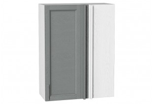 Шкаф верхний прямой угловой Сканди Grey Softwood / Белый 70 х 34,5 х 92 см