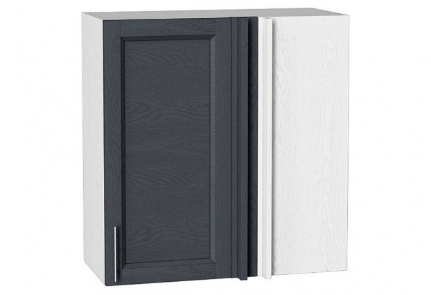 Шкаф верхний прямой угловой Сканди Graphite Softwood / Белый 70 х 34,5 х 71,6 см