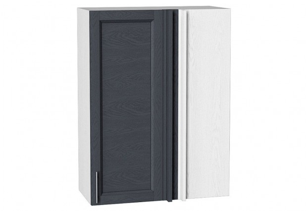 Шкаф верхний прямой угловой Сканди Graphite Softwood / Белый 70 х 34,5 х 92 см