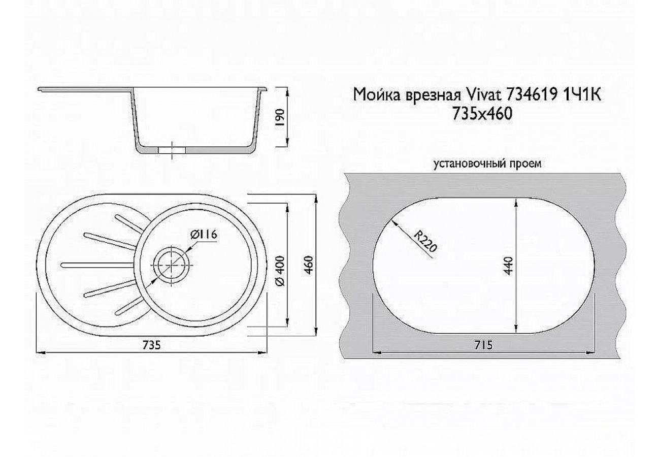 Vivat мойка для кухни