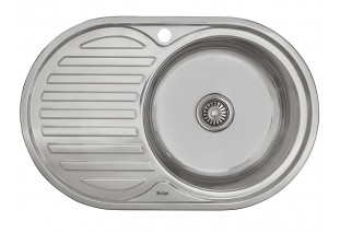 Мойка врезная Vivat 775016/0,6 1Ч1К (правая) Глянец