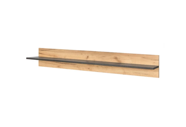 Полка Арчи 10.110 Дуб Золотой CRAFT,Камень Темный