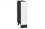 Шкаф нижний бутылочница Фьюжн Silky White / Graphite 20 х 48 х 81,6 см