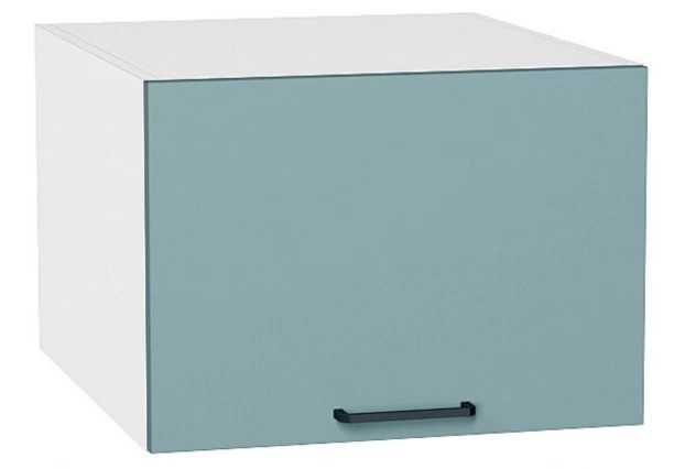 Шкаф верхний горизонтальный глубокий Флэт Grey-green In 2S / Белый 50 х 57,4 х 35,8 см