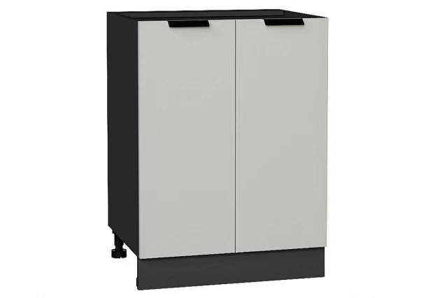 Шкаф нижний с 2-мя дверцами Евро Агат / Graphite 60 х 47,8 х 81,6 см